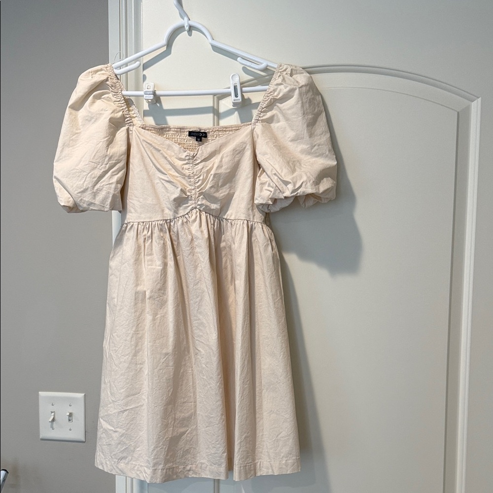 Papermoon cream puff sleeve dress